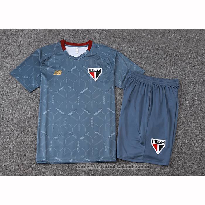 Chandal del Sao Paulo Manga Corta 25/26 Azul Gris - Pantalon Corto